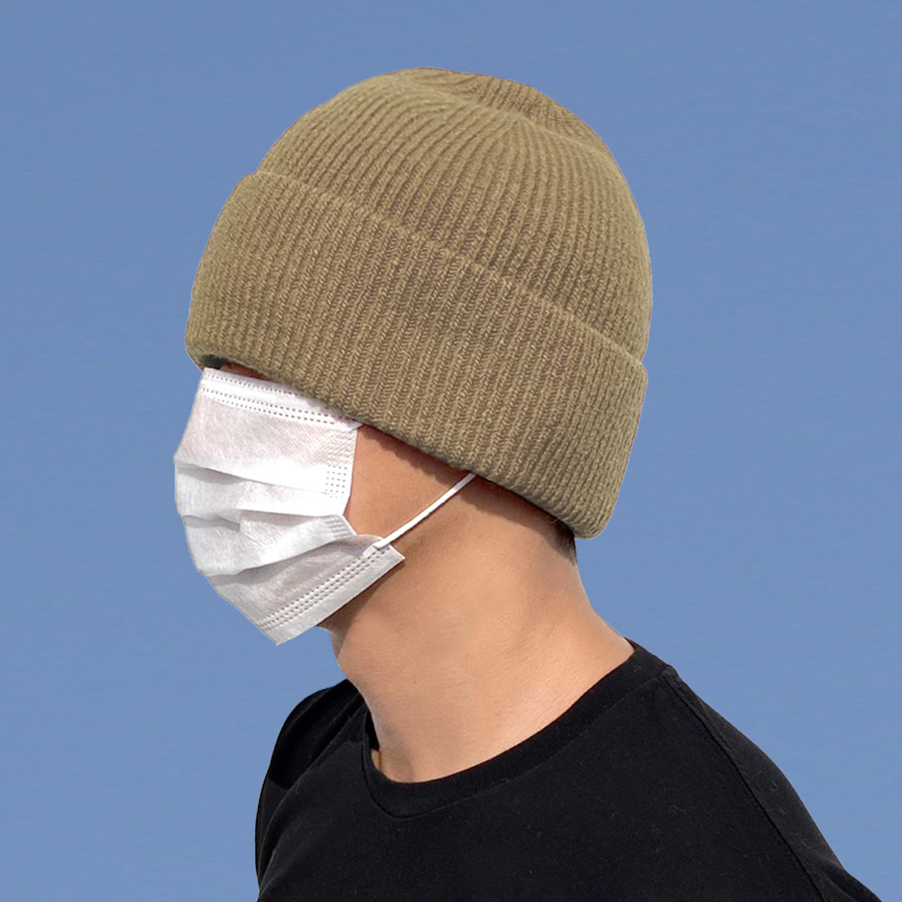 64cm 울 80% 빅사이즈 숏비니 대두 큰 모자 니트 남자 여자 겨울 무지 골지