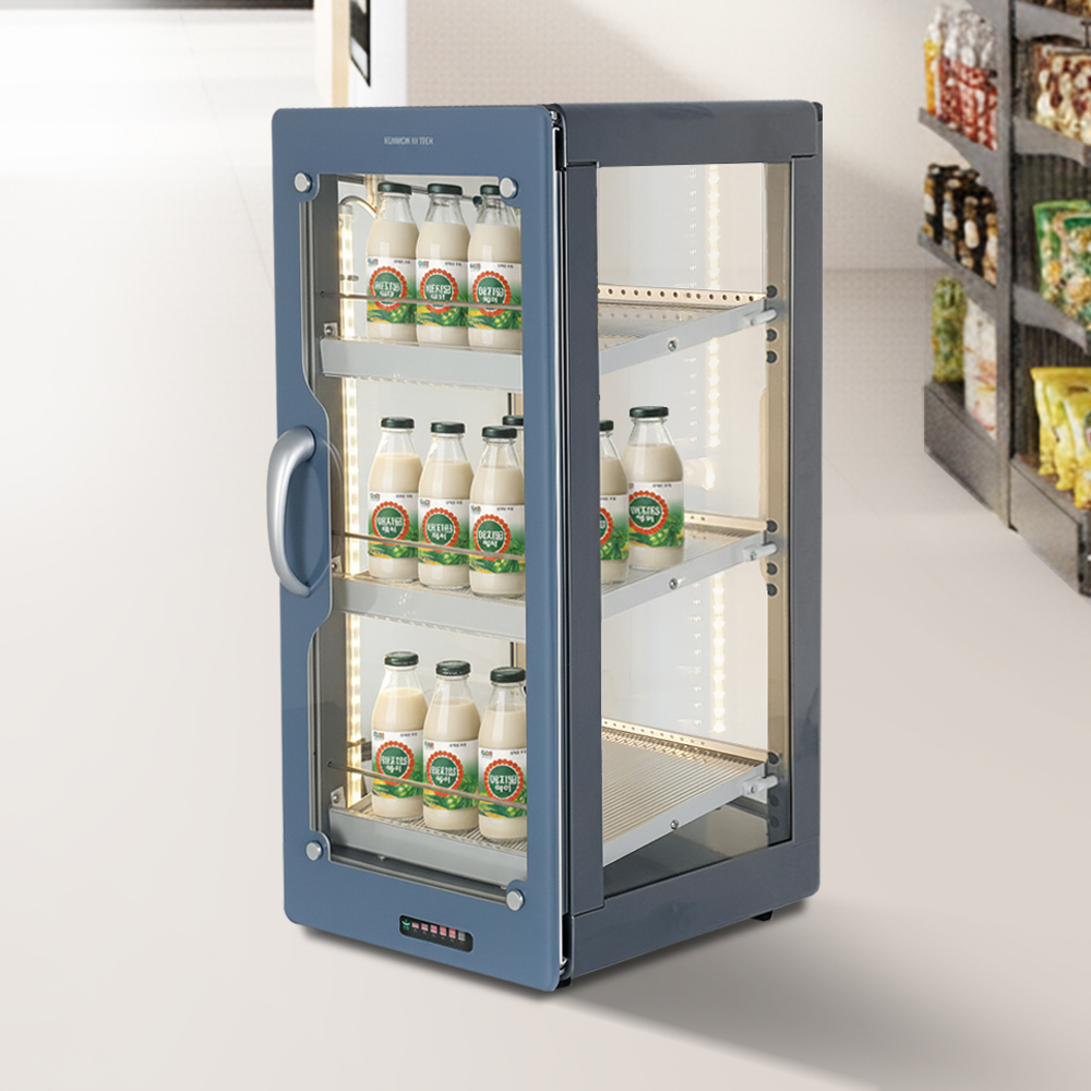 업소용 전기 음료수 온장고 KHU-39HD 3단 탕비실 약국 편의점 음료 보온고 양문형