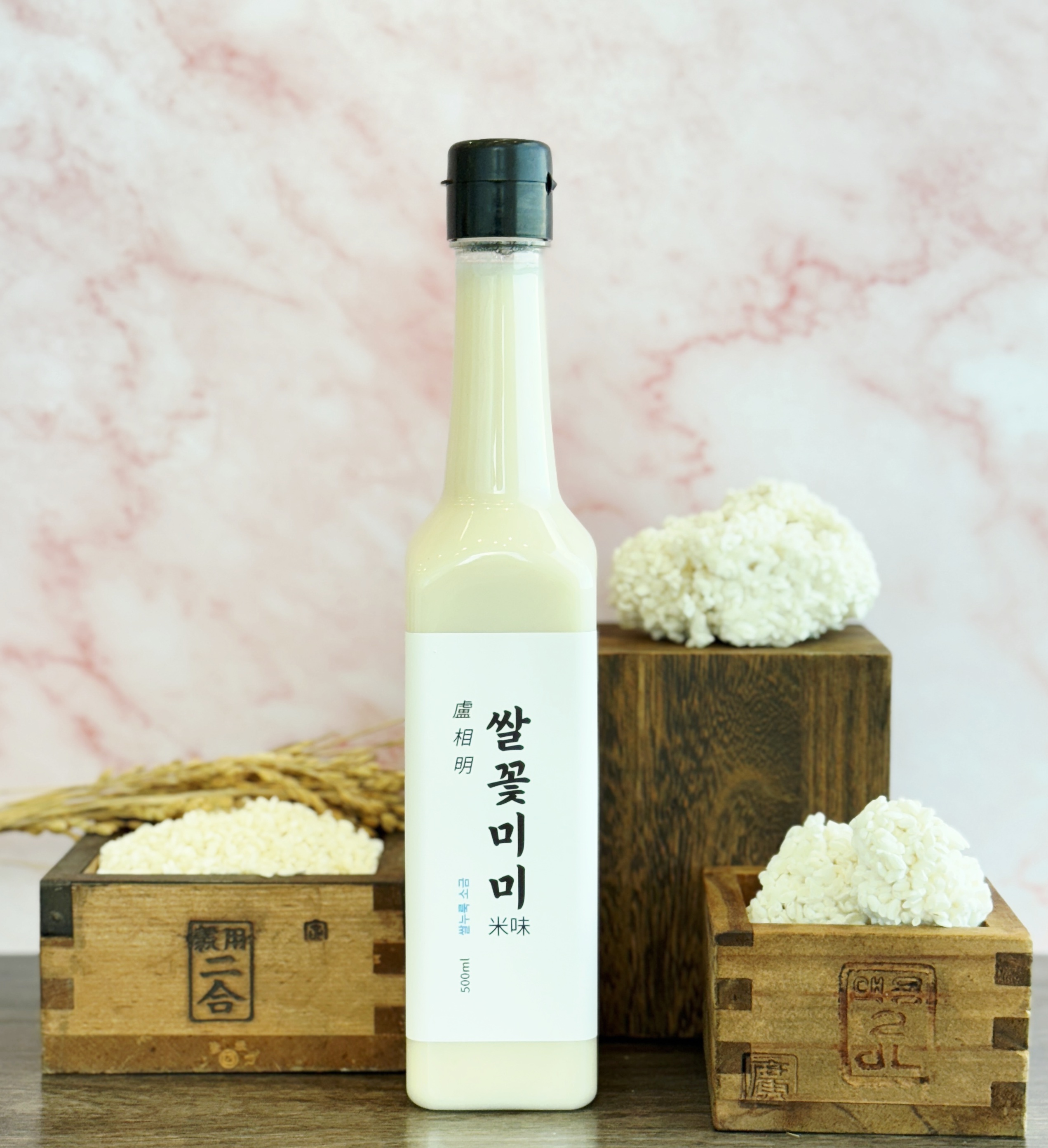 쌀꽃미미 쌀누룩 소금 500ml 1개 이인자 명인 발효 공법 효소 가득 천연 발효 저염식 - 상품 이미지