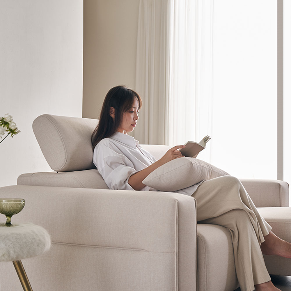 장인가구 조디 수유의자 전동 슬라이딩 확장형 1인용 리클라이너 가죽 소파 독서 수면의자