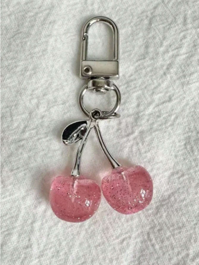 미니 체리키링 실버 mini cherry bag charm - 상세 이미지 5