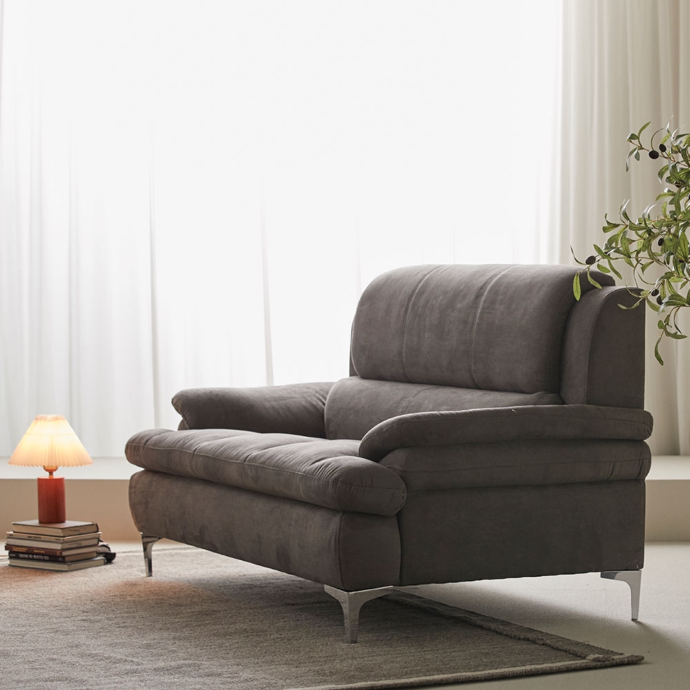 장인가구 콤마 푹신한 아쿠아 패브릭 좌식 예쁜 거실 카페 미니 소파 2인