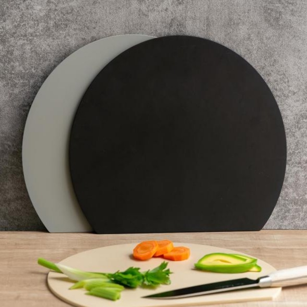 MUAMUA 무아무아 TPU 주방 항균 도마 반원형 - 칼자국 방지 식기세척기 캠핑 도마 - 상품 이미지