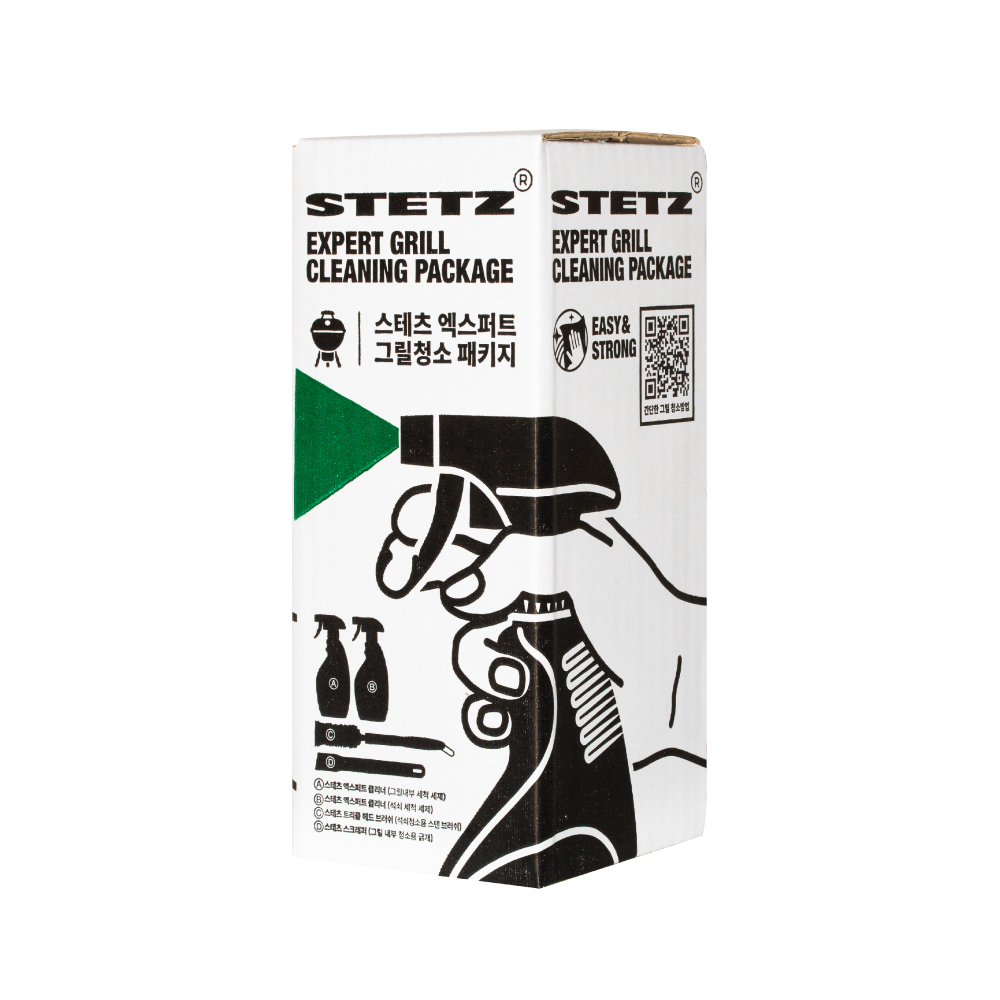 스테츠 엑스퍼트 바베큐 그릴 청소 패키지  클리너 2종 석쇠 브러쉬 스크래퍼 포함 - 상세 이미지 2