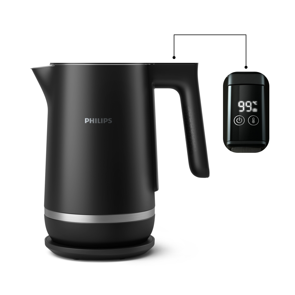 필립스 스테인리스 이중 단열 6단계 온도조절 무선 전기포트 HD9396/90