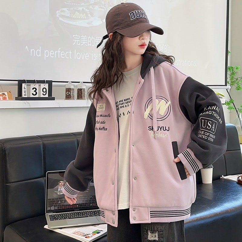 여아 점퍼 주니어 초등학생 남아 바람막이 키즈 가을 아우터 후드 후리스 자켓 야구점퍼