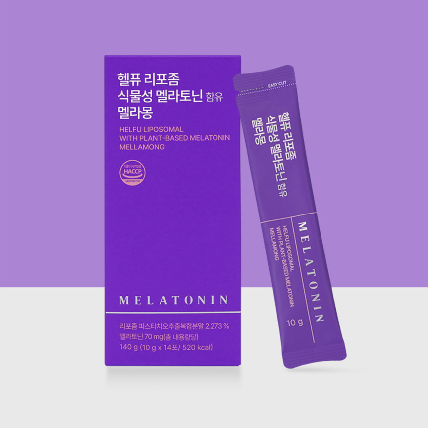 식물성 리포좀 멜라토닌 5mg 멜라몽 수면영양제