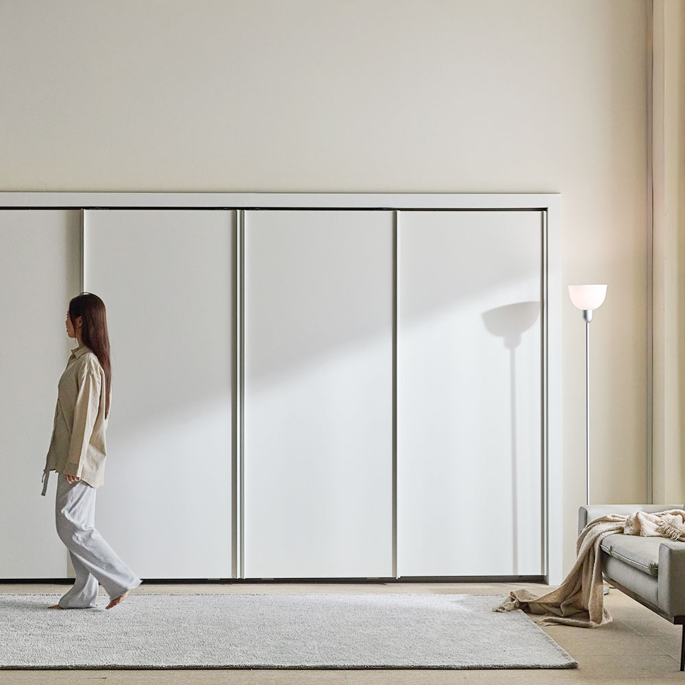 장인가구 드로잉 E0등급 여닫이 붙박이장 서라운딩 최적화 맞춤시공 30cm 작은방 안방