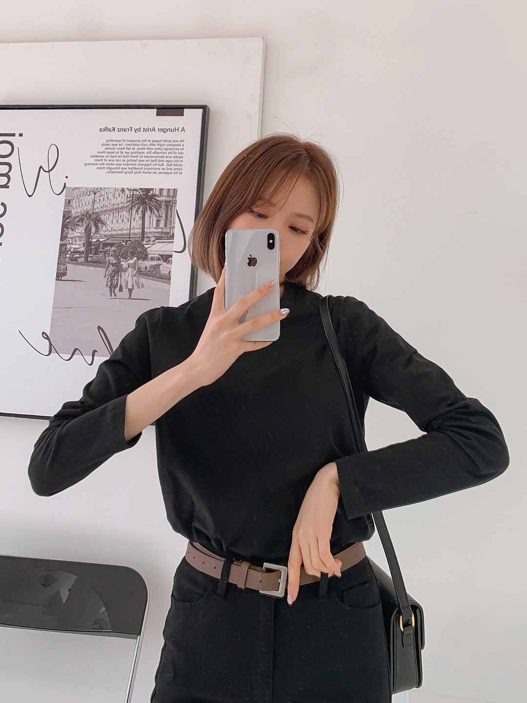 데일리즈 여성라운드면티 기본긴팔티셔츠 20수 면티 베이직노멀핏 자체체작 - 상품 이미지
