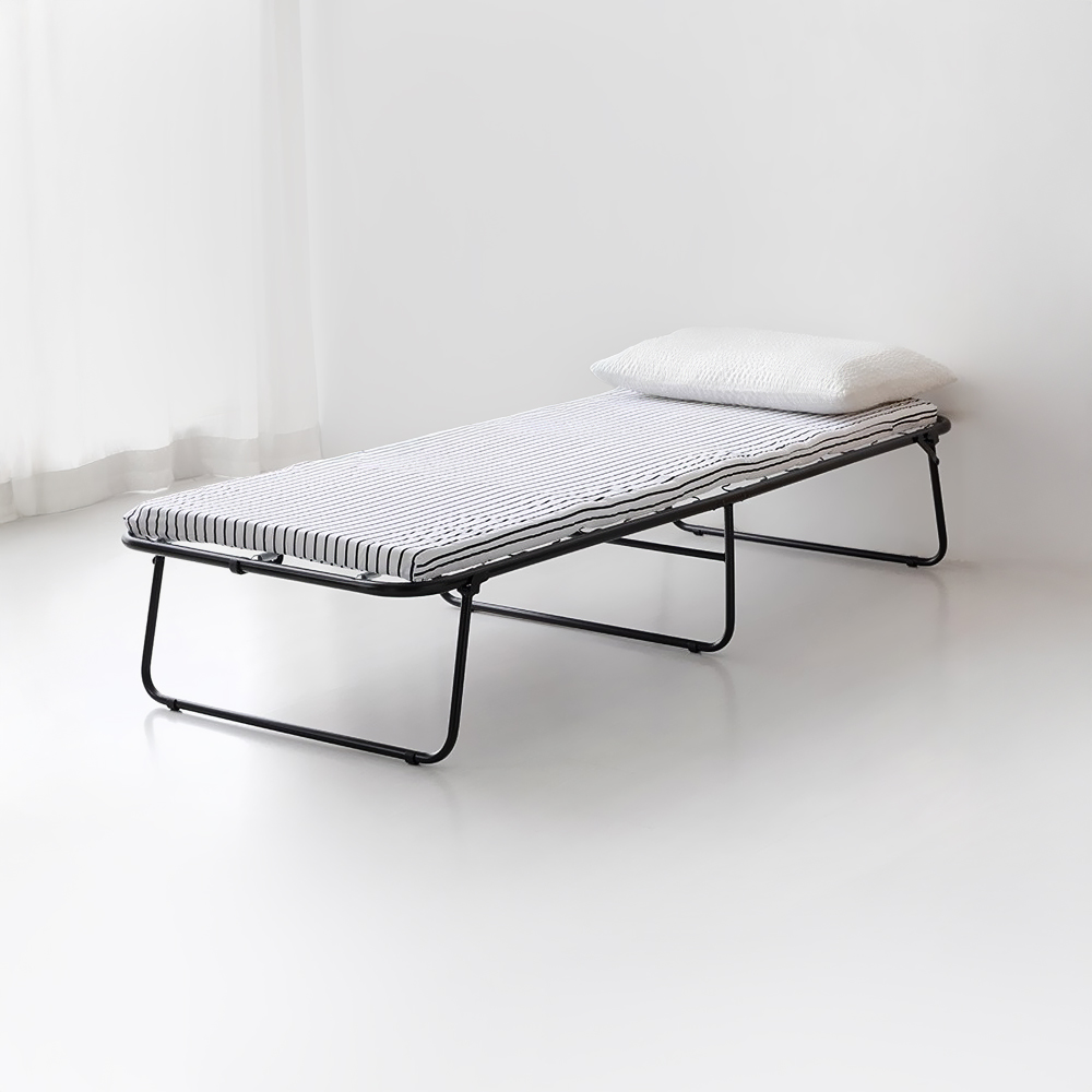 스틸다 접이식침대 싱글 79192 블랙스트라이프 4351.3132