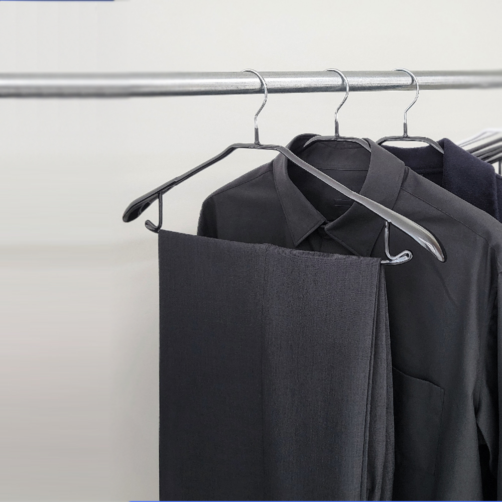 에이비박스 정장 코트 옷걸이 멀티 M 블랙, 100개