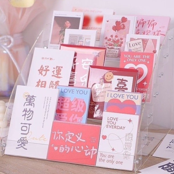 아크릴 엽서 진열대 전시대 디스플레이 총 꽂이 수첩 홍보물 브로셔 거치대 선반 카드 - 상세 이미지 3