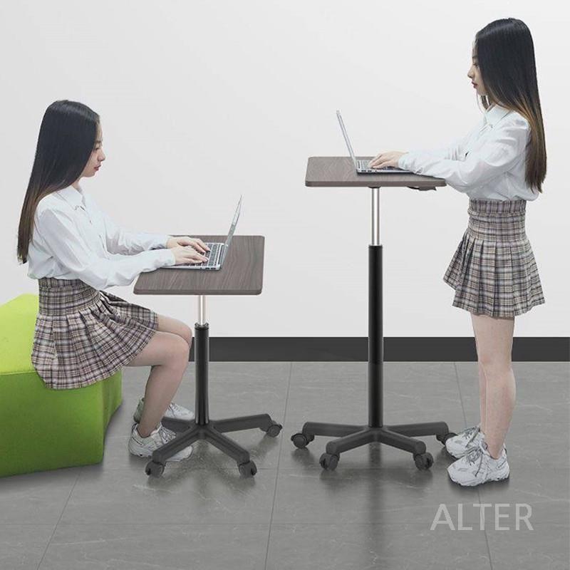 컴퓨터 작업대 키보드 선반 사이드 노트북 자판 받침대 이동식 테이블 블랙 이동 테이블-60-81cm - 상세 이미지 4