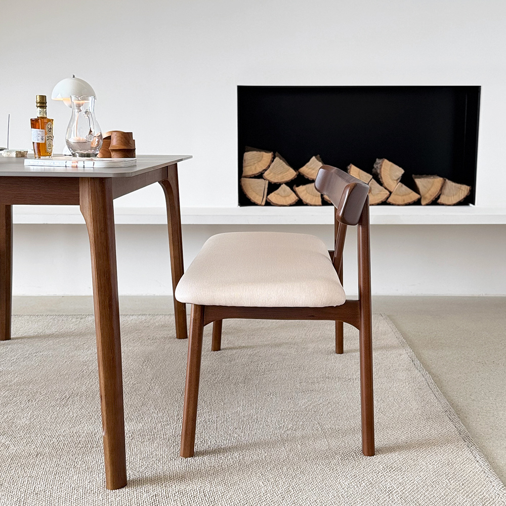 라라 6인용 원목 포세린 세라믹 식탁세트 식탁+의자3+벤치1, 1800mm, 퓨어화이트