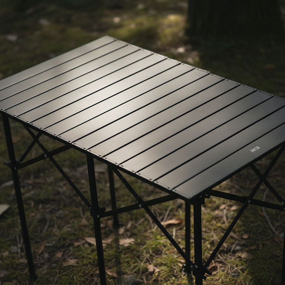 로티캠프 캠핑 테이블 롤 원액션 접이식 미니 피크닉 휴대용 URT 대형, 블랙