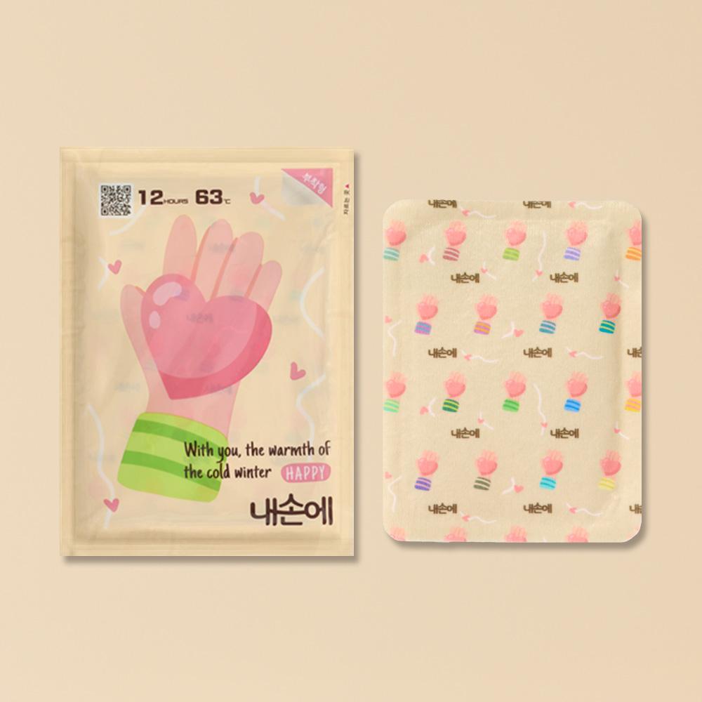 내손에 국내생산 캠핑용 부착형 찜질 핫팩 세트 (옷에 붙이는 손난로) 45g, 30개