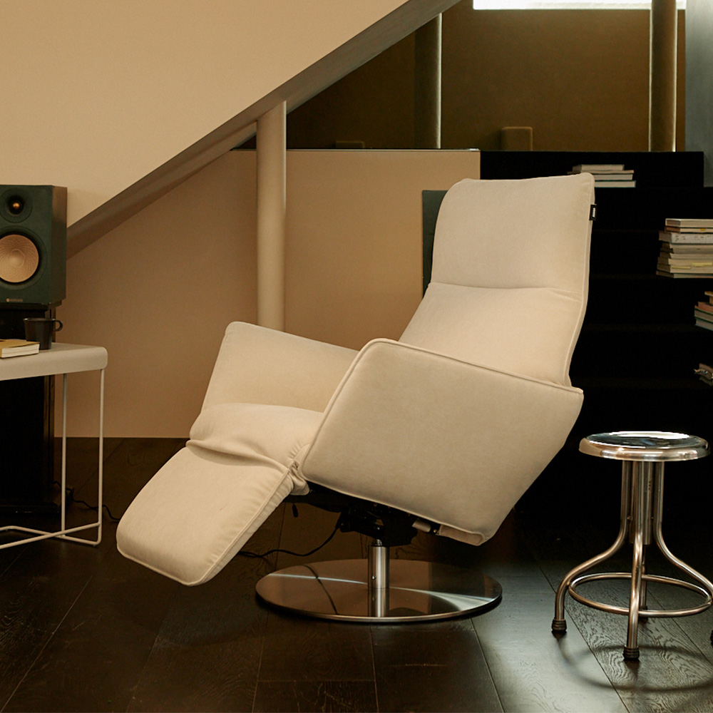 알로소 라임 1인 패브릭소파 (전동 리클라이너, 부클레패브릭)