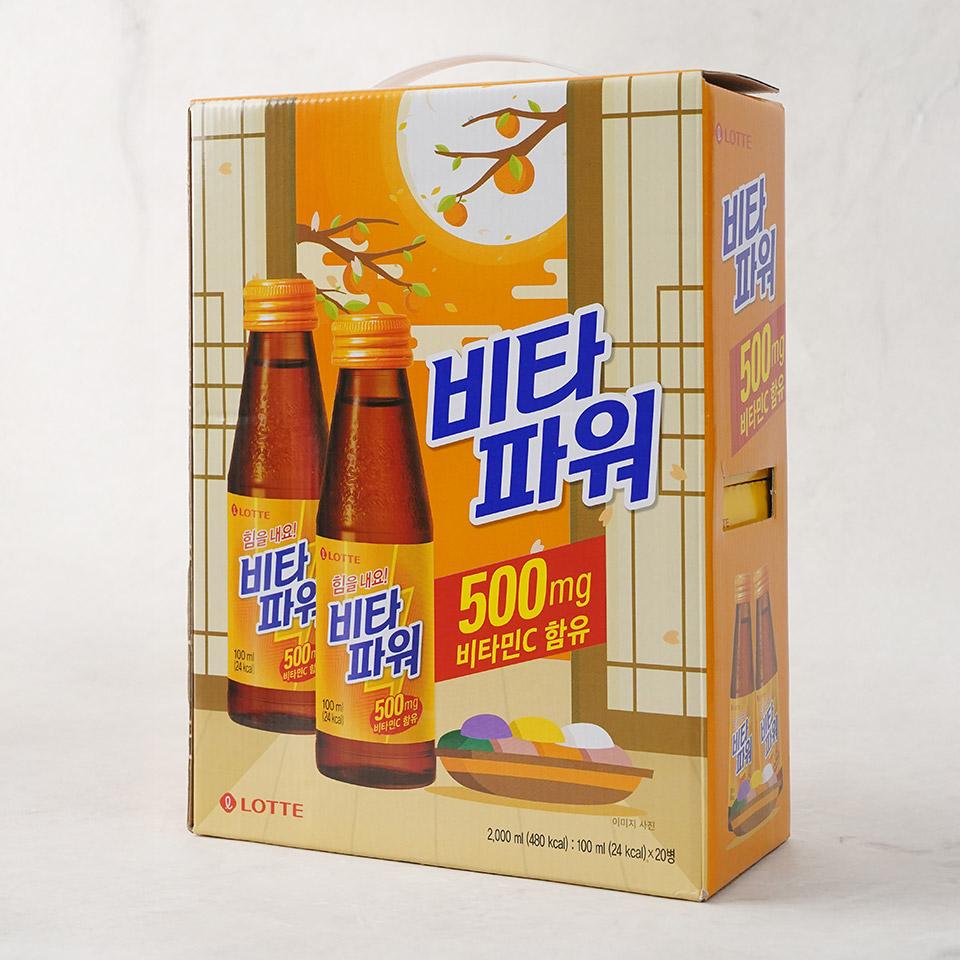 메가마트 롯데칠성 비타파워 선물세트 100mlx20개 - 상세 이미지 2