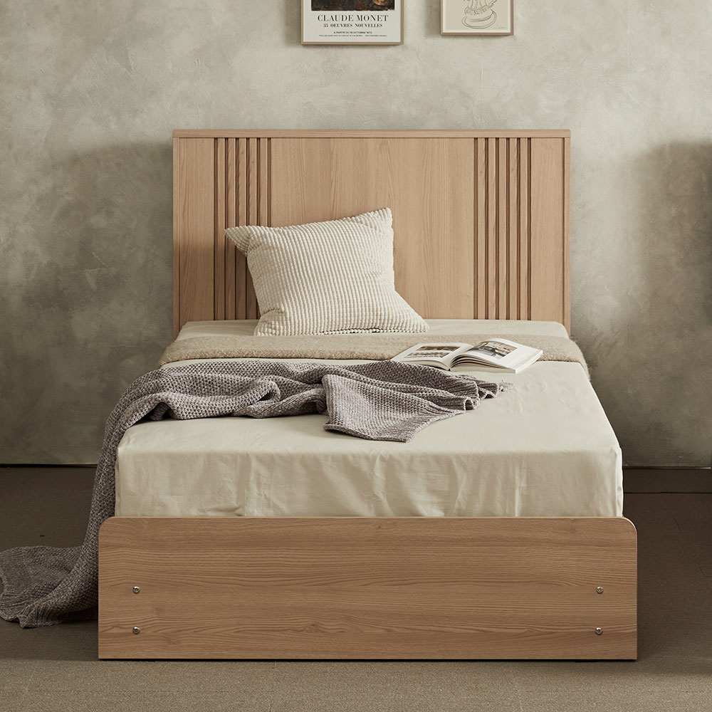 장인가구 로시 라이트 템바보드 평상형 원룸 신혼부부 수납 호텔 침대 프레임 SS 일반형