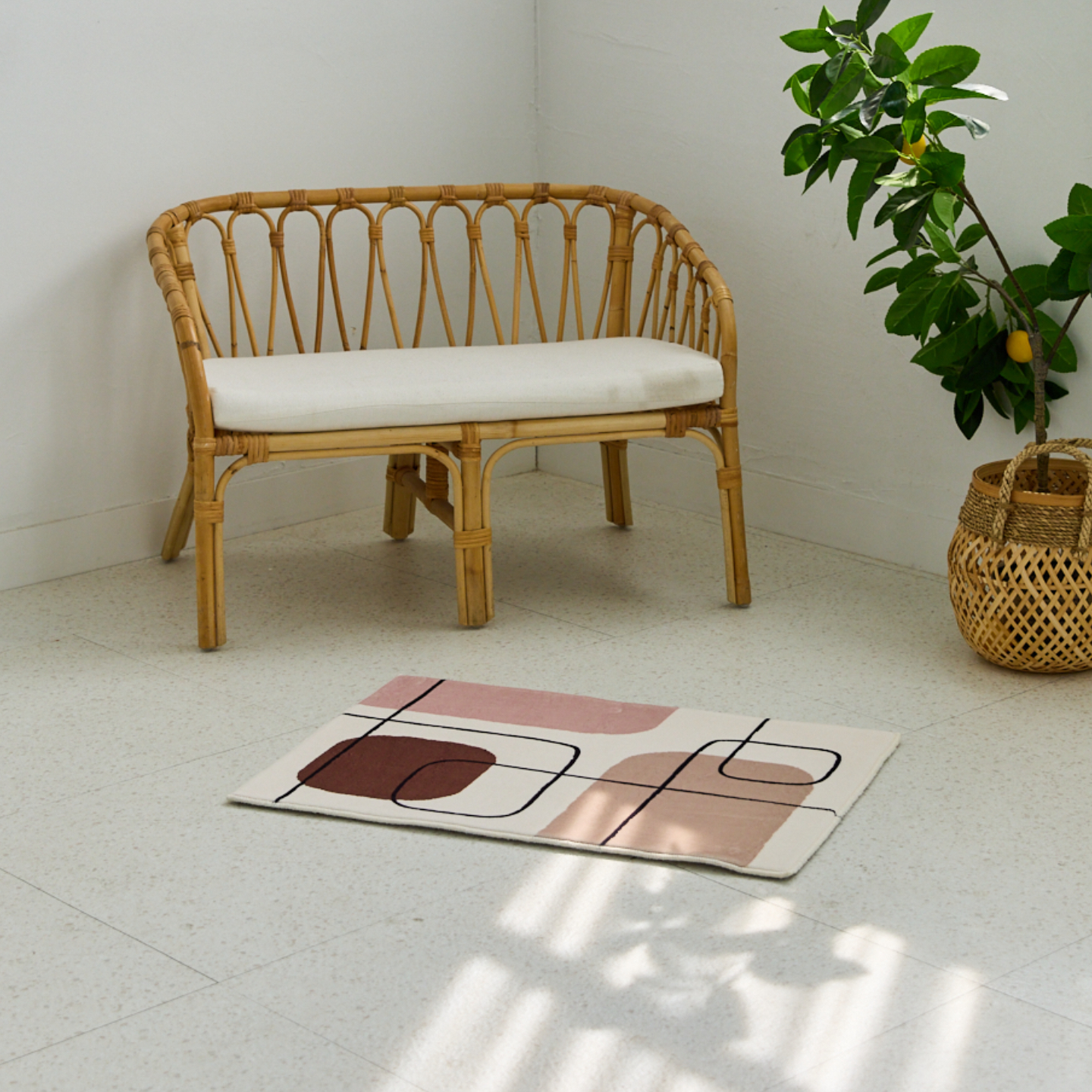 스타일러그 북유럽 모던 클래식 카페트 메트 아르떼, 45x65cm