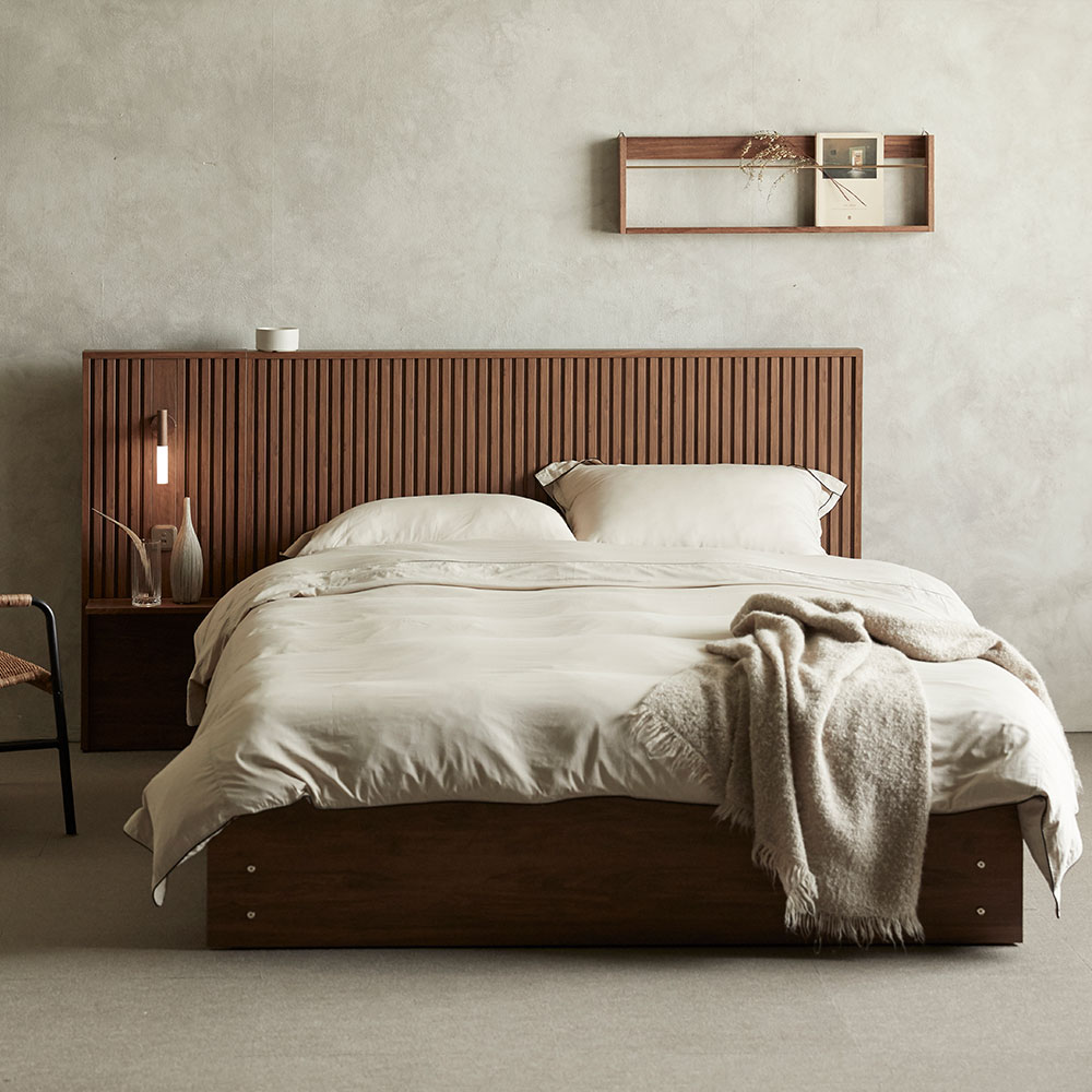 장인가구 로시 스탠다드 템바보드 호텔식침대 프레임 Q 일반형