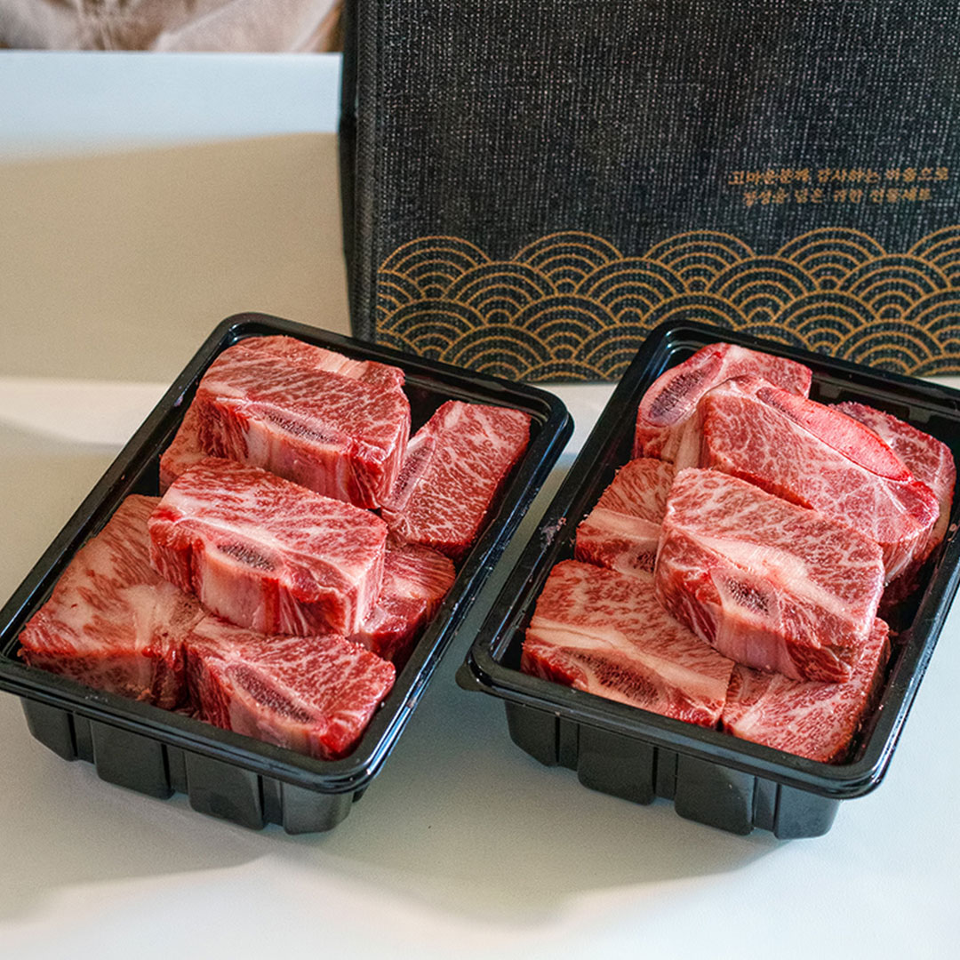 마장동 한우 찜갈비 1++ 투뿔 소갈비 명품 소갈비 선물세트