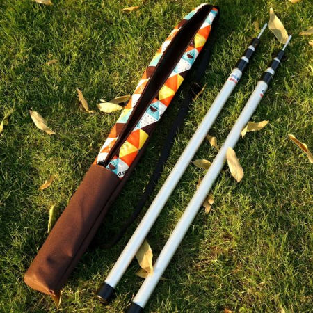 텐트 폴대 가방 멀티팩 타프 캠핑장 지지 저장 용기 다용 배낭 그늘 막 야외 장비 접이식