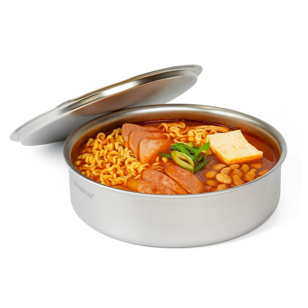키친아트 스텐316 무연마제냄비 통5중 인덕션 멀티핸들 냄비 18cm - 상세 이미지 3