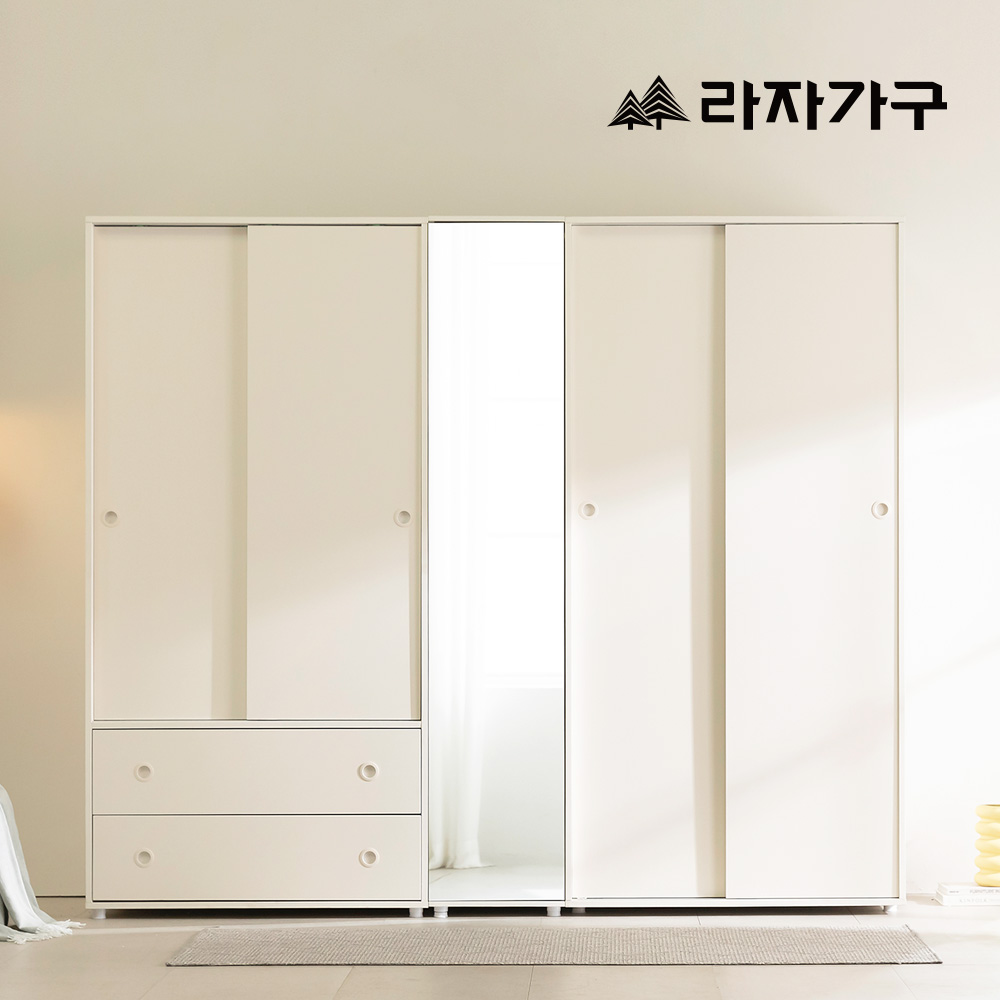 라자가구 어라운드 1000 슬라이딩 옷장 E0 슬라이드 키큰장 싱글장롱 이불장 입본장 - 상세 이미지 2