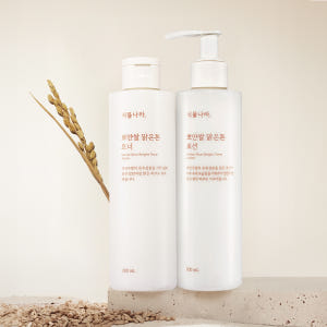 식물나라 뽀얀쌀 맑은톤 토너 200mL + 로션 200mL 2종 세트 솔직 후기 | 피부 타입별 분석 - 상품 이미지 1
