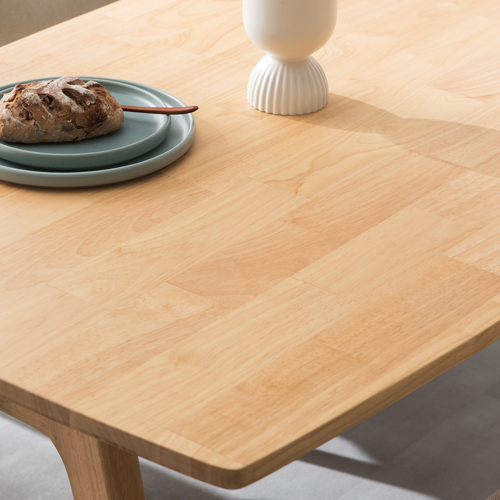 장인가구 칸토르 원목 낮은 식탁 세트 4인