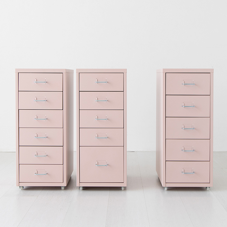 피하 서랍장 280x410x685mm, 5단, 핑크 7762.5202 - 상세 이미지 2
