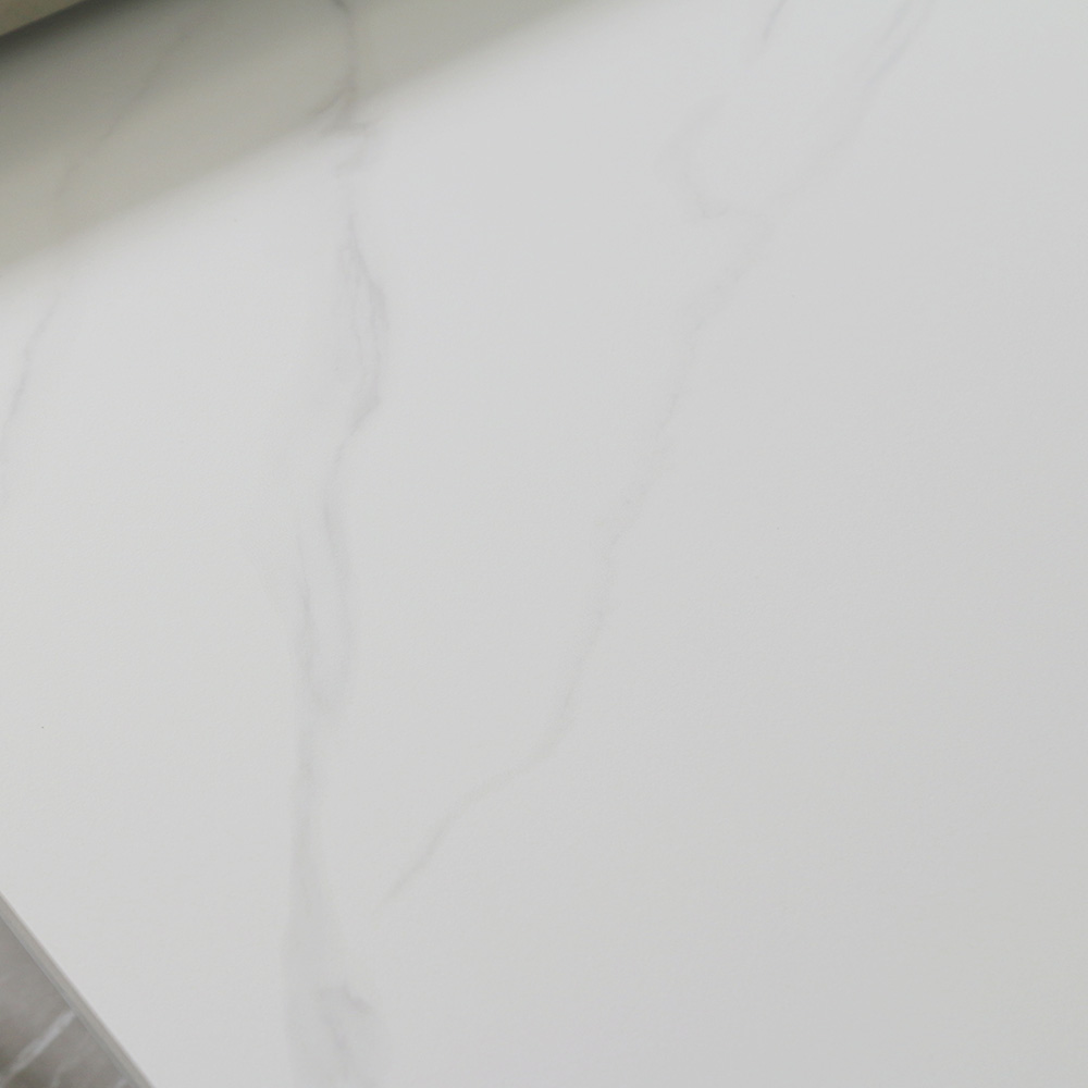 스코나 바렌트 사각 듀얼 포세린 세라믹 스텐 스틸 거실 소파 테이블 S, 화이트