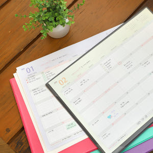 플레플레 2026 한정판 먼슬리매트 (날짜형) + 일정관리스티커 실사용 후기 | 효과 있을까? - 상품 이미지 2