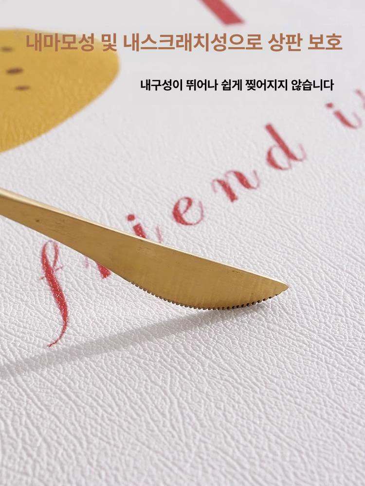 테이블러너 식탁 체크 방수 식탁보 식탁러너 라이트그레이 스톱 30x60cm - 상세 이미지 5
