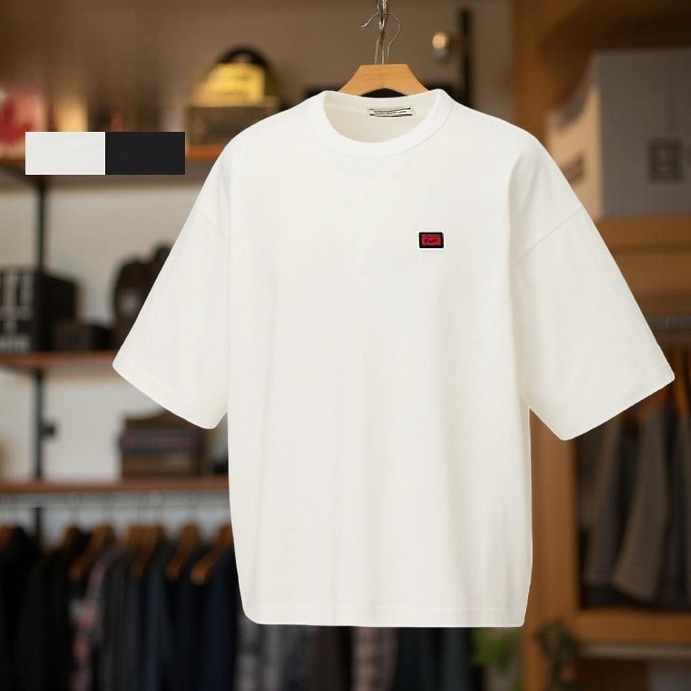 오니츠카타이거 숏 슬리브 반팔 티셔츠 남성 2183B542 WHITE XS - 상품 이미지