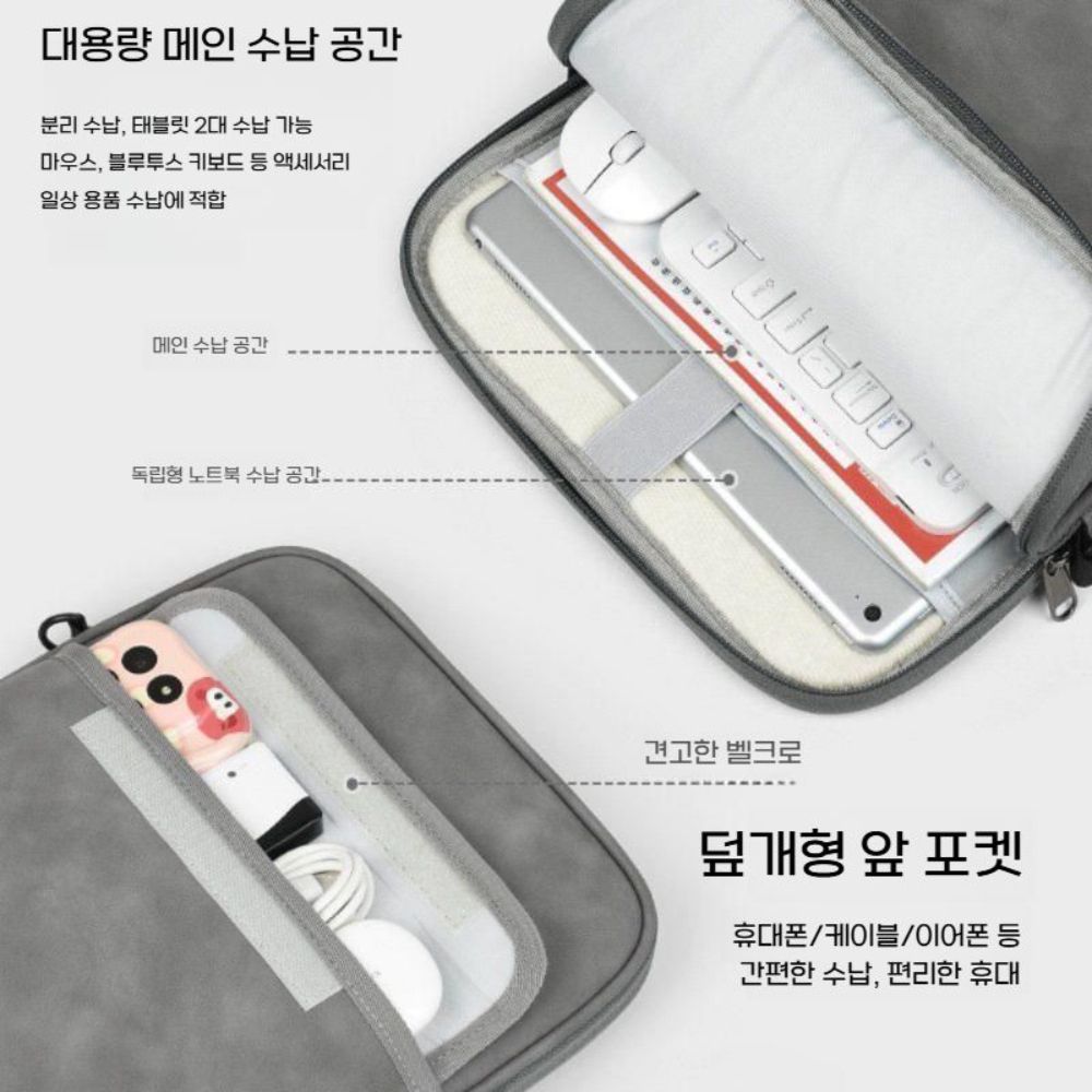 갤럭시탭 s11 울트라 케이스 태블릿 가방 숄더백 크로스 스트랩 - 상세 이미지 2