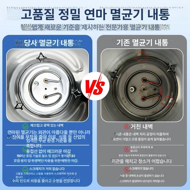 휴대용 멸균기 압력 살균기 소형 증기 오토클레이브 8L 알루미늄 이중 안전 밸브 방폭 - 상세 이미지 3