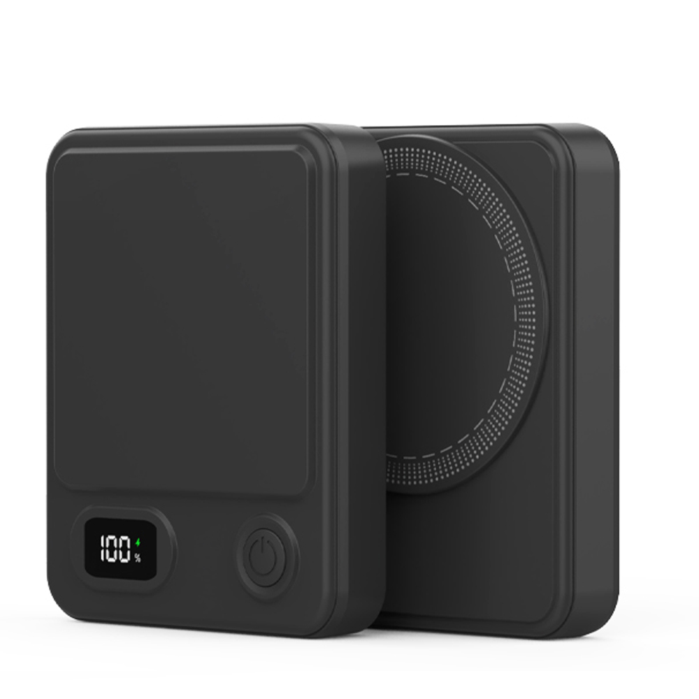 뉴클 미니닷 미니 맥세이프 보조배터리 5000mAh, 블랙 - 상품 이미지