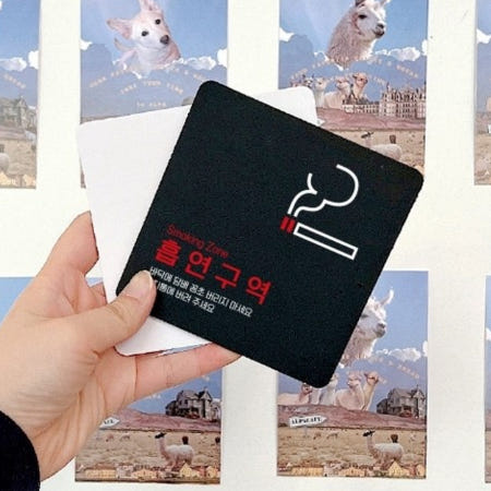 아파트 단지 담배 흡연구역 꽁초 안내 중형 표지판