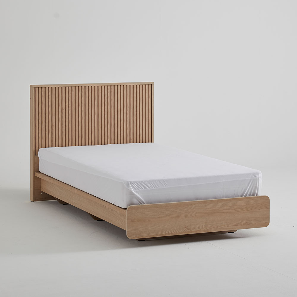 장인가구 로시 스탠다드 템바보드 LED 호텔식 서랍 침대 SS 협탁1 프레임 일반형