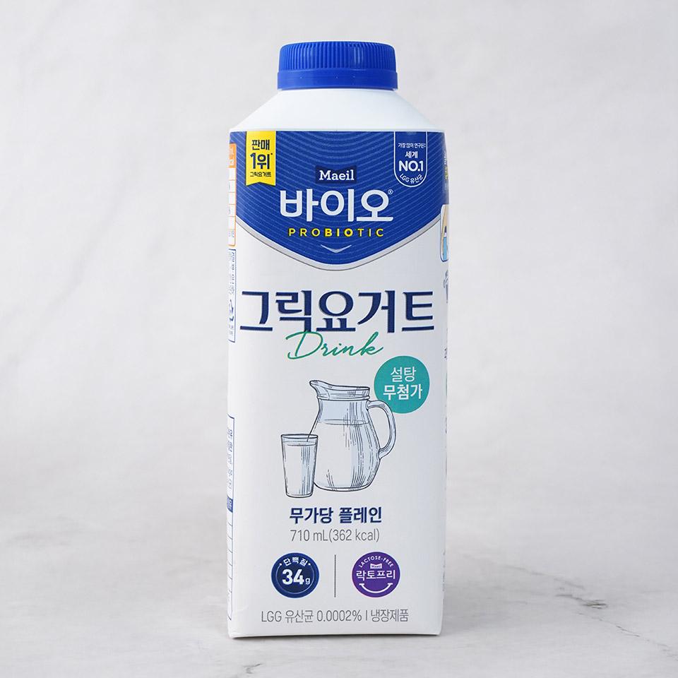 메가마트 매일 바이오 그릭드링크 무가당 플레인 710ml - 상품 이미지