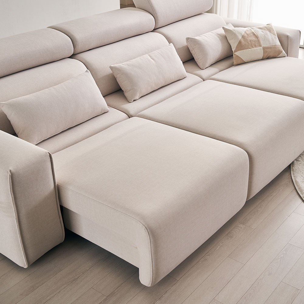 장인가구 조디 수유의자 전동 슬라이딩 확장형 1인용 리클라이너 소파 독서 수면 안락의자