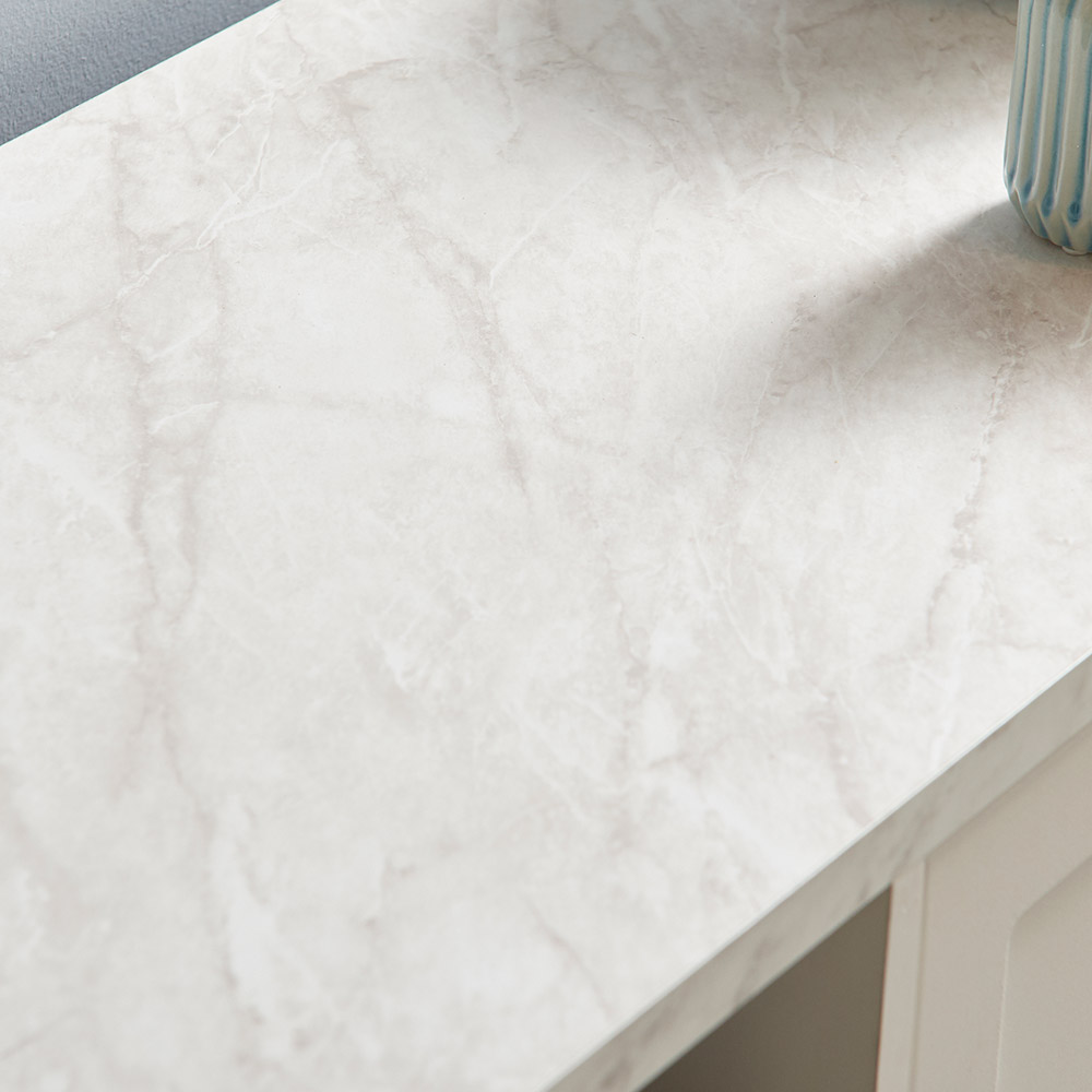 장인가구 엘리아 화이트 대리석패턴 2400 높은 거실장