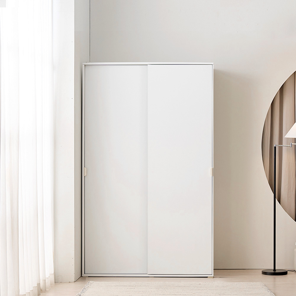 장인가구 코라 슬라이딩 옷장 선반형 1200 - 상품 이미지