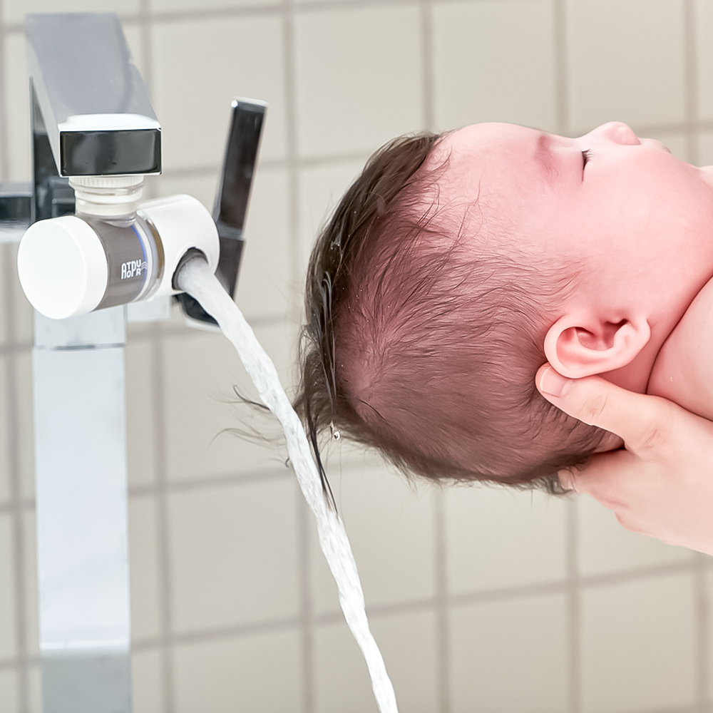 아토퓨어 아기 수전 듀얼클린 회전 워터탭 정수 필터 아기비데