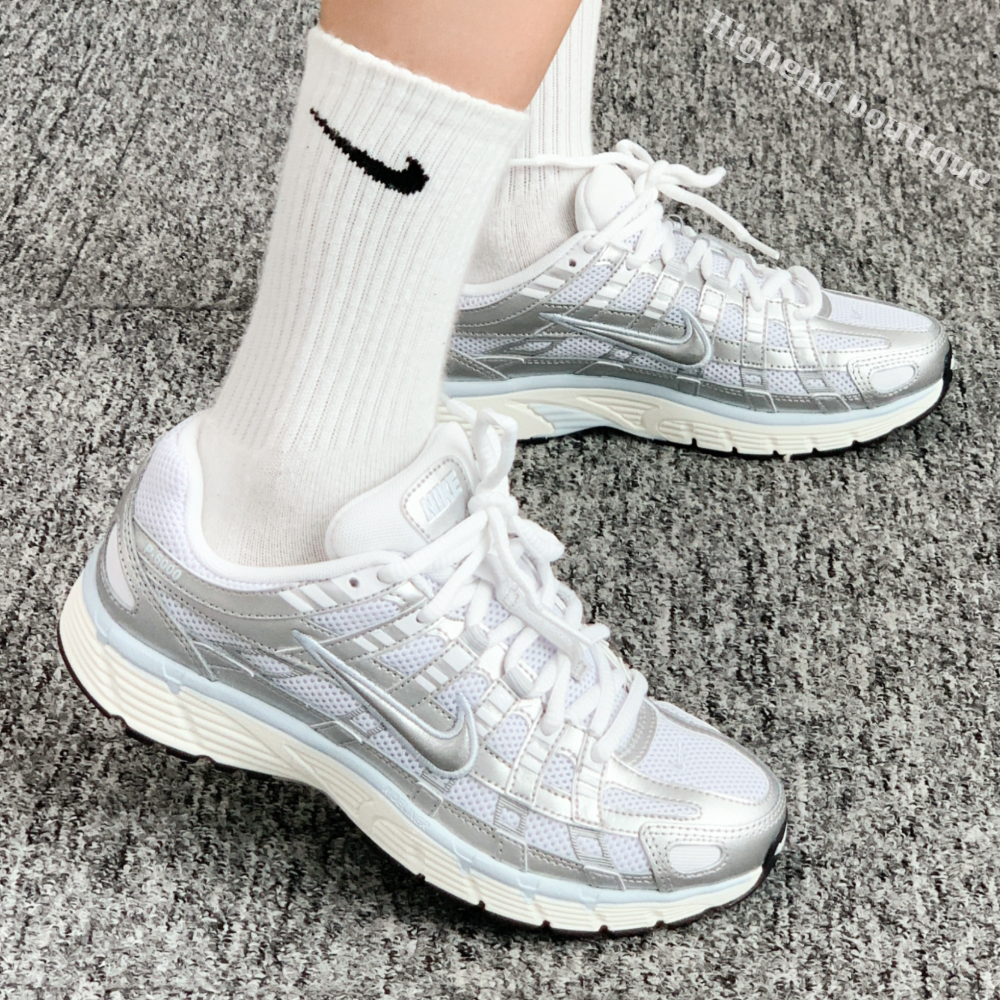 나이키 P-6000 P6000 키높이 런닝화 여성 운동화 여름 플레티넘 실버 화이트, 240