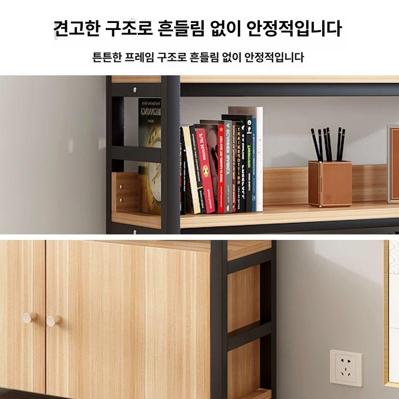거실 선반장 인테리어진열대 벽진열장 수납장 액자선반 선반 업그레이드 모델 4단 A - 상세 이미지 3