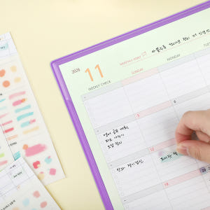 플레플레 2026 한정판 먼슬리매트 (날짜형) + 일정관리스티커 실사용 후기 | 효과 있을까? - 상품 이미지 4