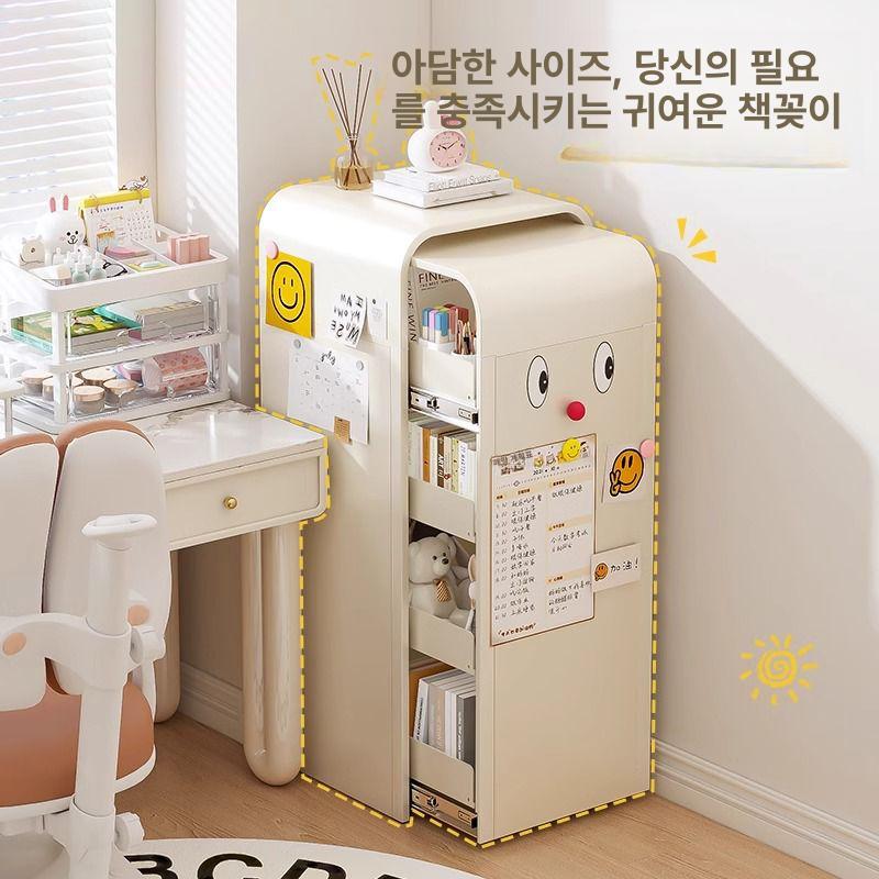 플랩 도어 장식장 진열장 수납장 철제 캐비닛 32x32 2단 사이드테이블스타일 - 상세 이미지 2